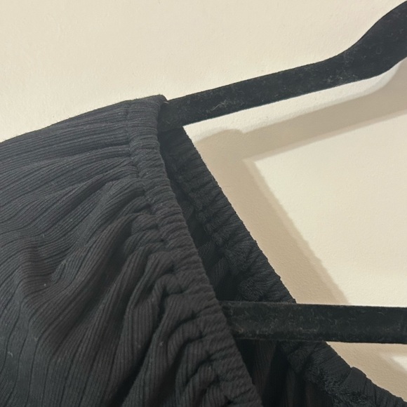 NWT Madewell Ribbed Square-Neck Long-Sleeve Top in Black - Picture 9 of 11